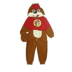 Halloween - Buc-ee’s Beaver Hooded Union Suit Costume with tail! Size 3T